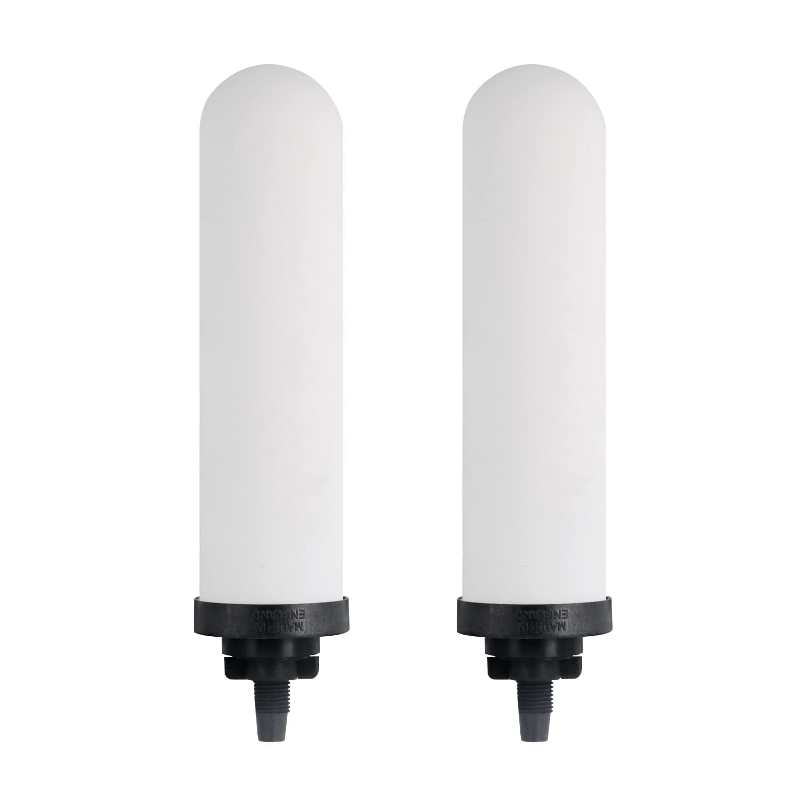 FACHIOO2PCS 7" Ceramic Filter, Replacement Filters Candle Activated Carbon for ProOne® Countertop Gravity Water Filter System, Household Water Bucket,Water Cooler Filtration Systems