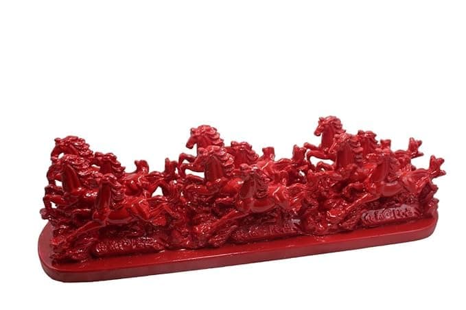 Shubh Sanket Vastu 12 Red Running Horse Best for Commercial Use, Promotes Your Company and Increase Cash Flow.