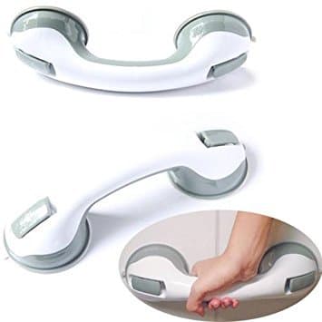 Gangnam Shop Suction Cup Handle Grab Bar for Bath Tub Bathroom - White