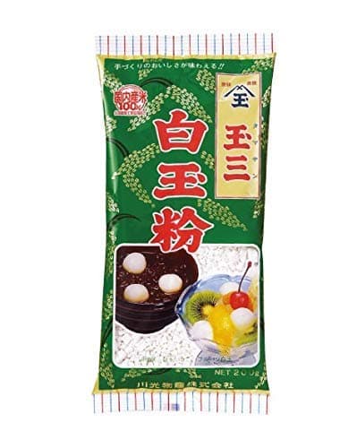 Shiratamako (白玉粉 Shiratama ko) Premium Glutinous Rice Flour for making Mochi, Dango, Daifuku - 7oz (Pack of 1)F
