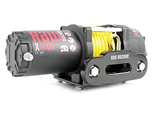 Rawmachine Winch X4000 1.8T 12 V Plastic Cord Quad ATV