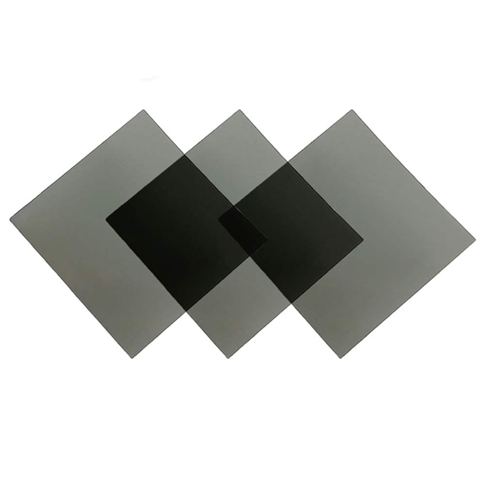 Polarized Film 5 Pieces Sheets 7x7inches/18x18cm Adhesive Polarizer Linear Polarizing Filter for Screen Educational Physics