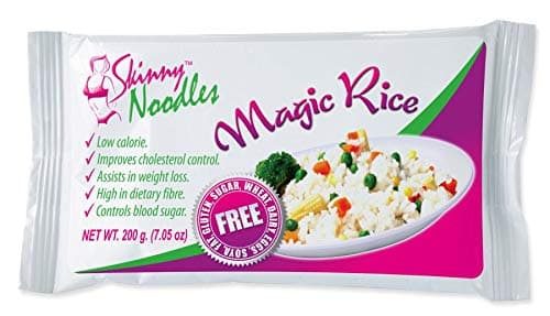 Pack of 24 Odorless Skinny Noodles Magic Rice 200g, Shirataki, Konjac, Slim, Low Carb, Keto