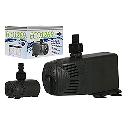 EcoPlus 528 GPH (1999 LPH, 33W) Submersible Water Pump w/ 6 ft Power Cord | Aquarium, Fish Tank, Fountain, Pond, Hydroponics
