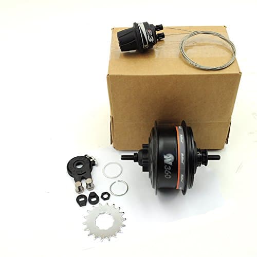 NuVinci N360 Internally Geared Rear 32H Bicycle Hub // Black // Disc // OEM