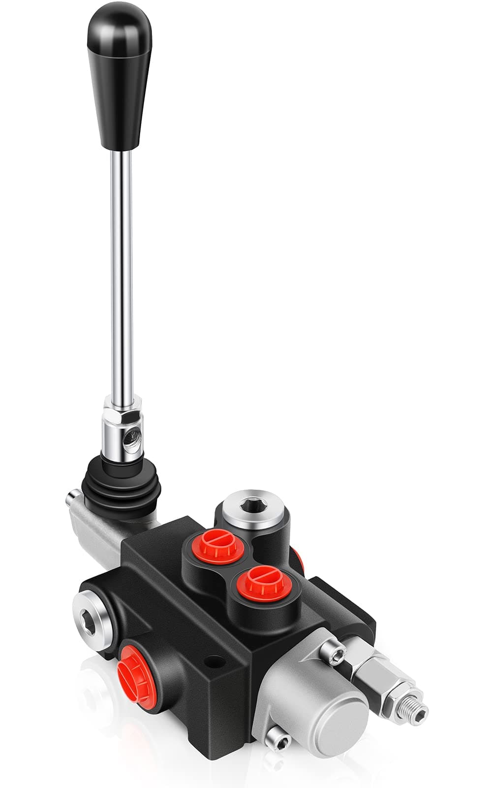 Hydraulic Flow Control Valve 1 Spool 11 GPM SAE Ports Adjustable Relief Lever Handle Double Acting Parallel Center Tractor Loader W/Joystick Small Tractors/Tanks Loaders Log Splitters 3600 PSI