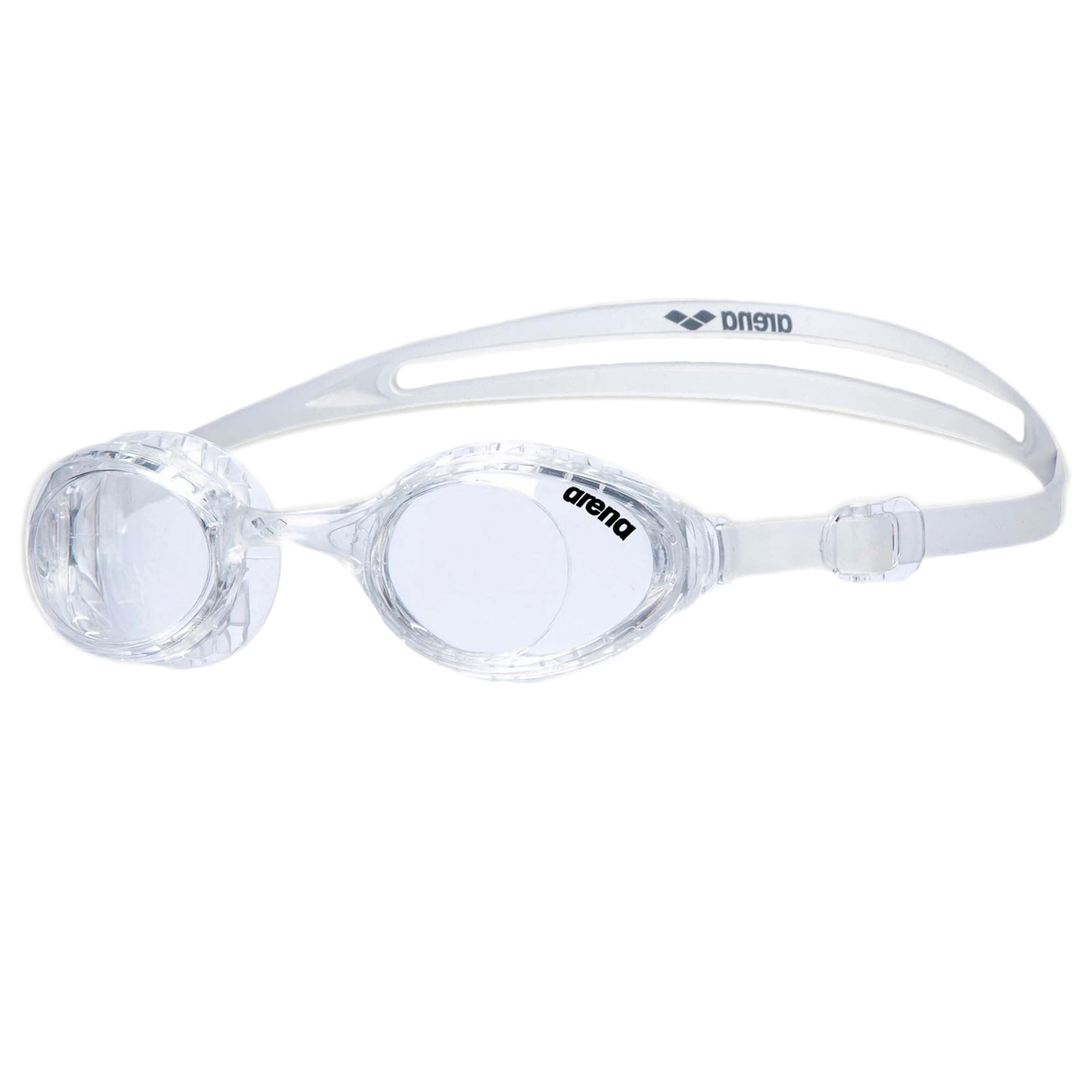 Unisex Adult Air-Soft Anti-Fog Swim Goggles for Men and Women Recreational Swimming Superior Comfort Air Seals Technology, Clear/Clear