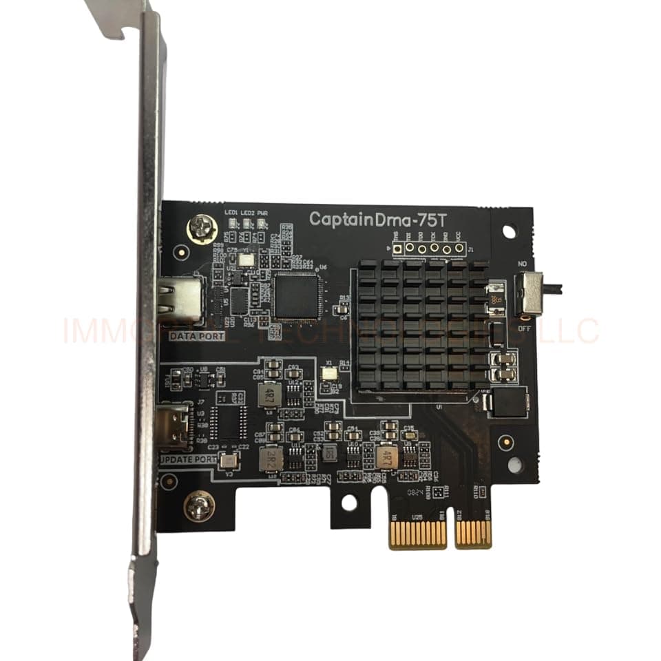75T DMA Card - Direct Memory Access Card USB-C - DMA FPGA PCILeech Compatible - DMA FPGA PCIe - 300MB/s Artix-7 75T FPGA - PCILeech FPGA DMA Card - Xilinx FPGA