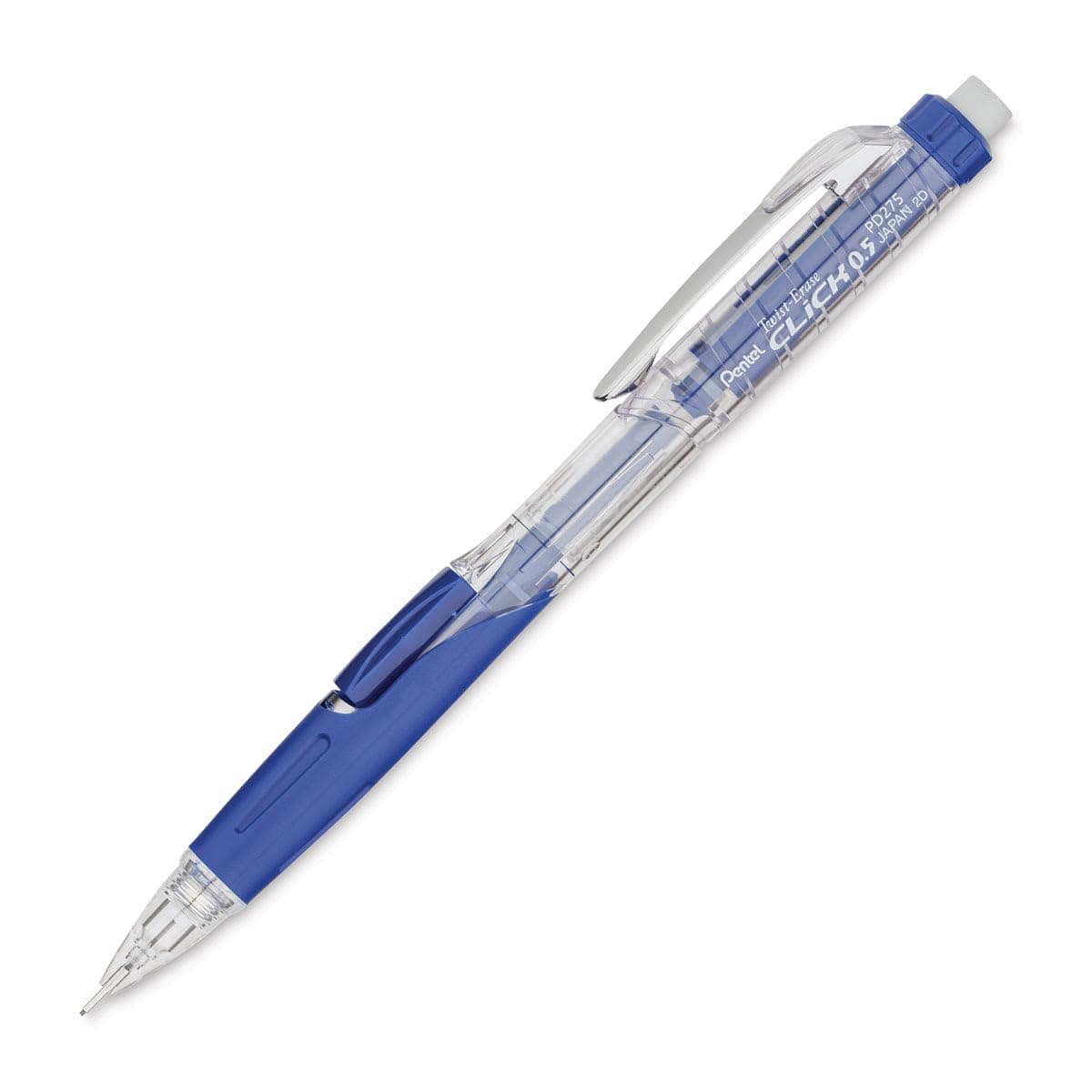 Twist-Erase Click Mechanical Pencil, 0.5 Mm, Hb (#2.5), Black Lead, Blue Barrel
