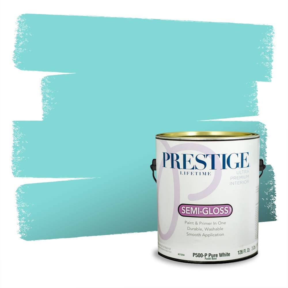 Paints Interior Paint and Primer In One, 1-Gallon, Semi-Gloss, Comparable Match of Behr* Key Largo*