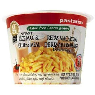 Pastariso Reduced Sodium White Rice Mac and Cheese Meal Cup, 2 Ounce -- 6 per case.