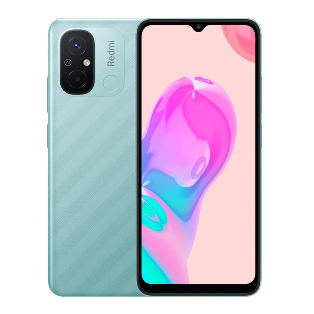 Xiaomi Redmi 12C 4G LTE (128GB + 4GB) Factory Unlocked GSM 6.71" 50MP Dual Camera (ONLY T-Mobile/Mint USA Market) + (w/Fast Car Charger Bundle) (Mint.Green)