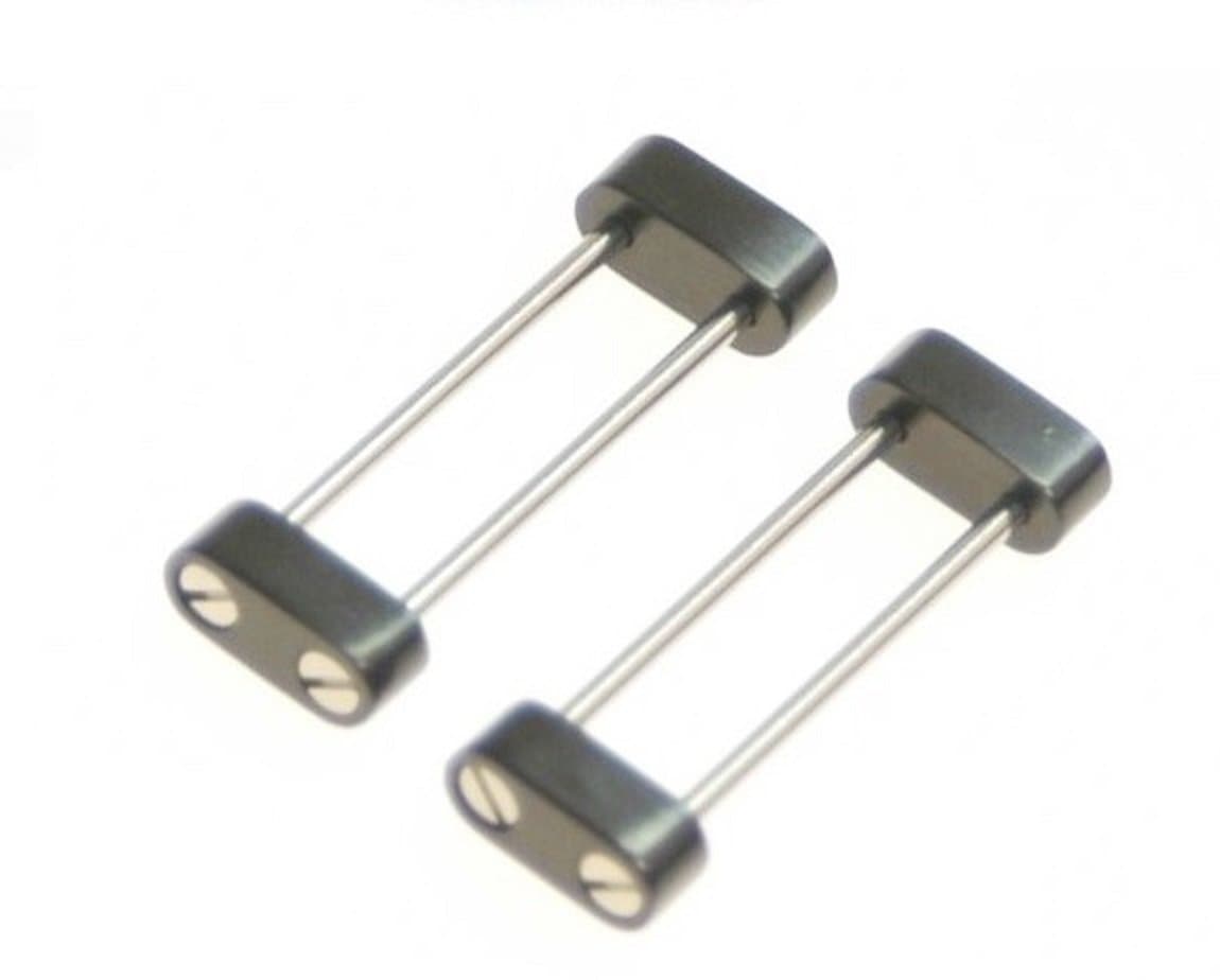 Aftermarket Lugs Adapter Set for Suunto Core Strap Black - Replacement Accessories