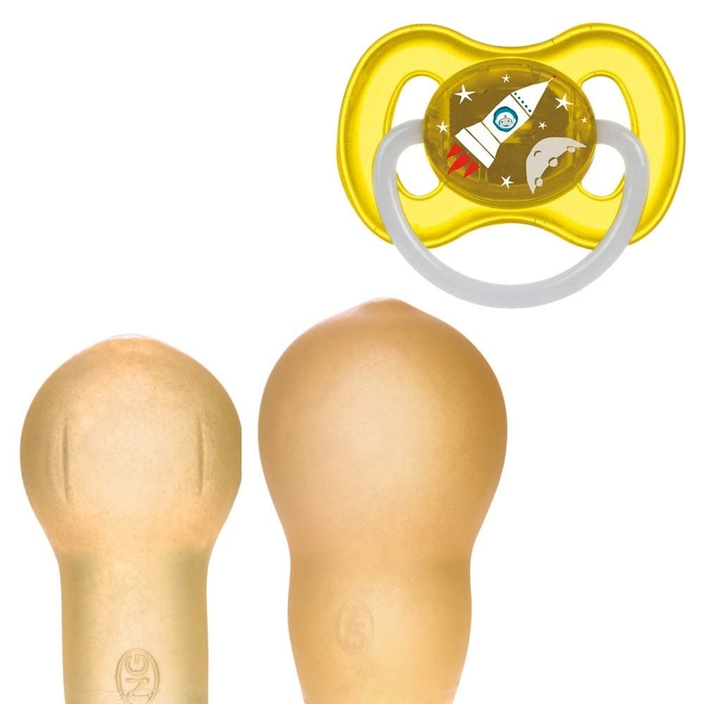 Canpol Space Soother Cherry Shape Latex (Yellow, 0-6 m)