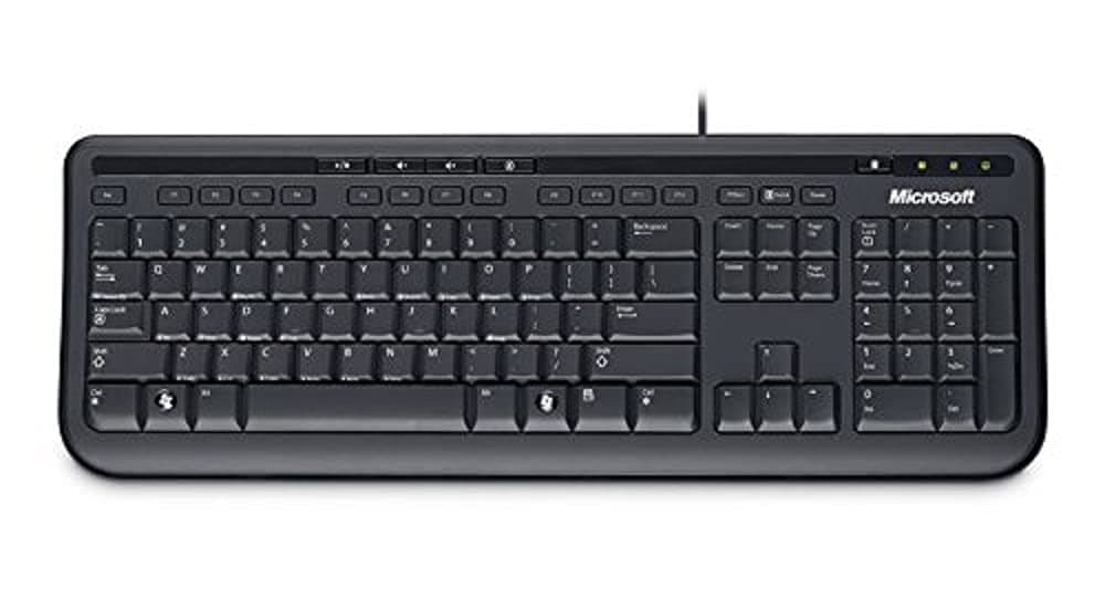 Microsoft Keyboard, Wired 600 Black, UK Rohs Compliant: Yes - ANB-00006