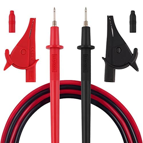 Micsoa Multimeter Test Leads with Alligator Clips, Multimeter Probes Electrical Test Leads Banana Plug Set