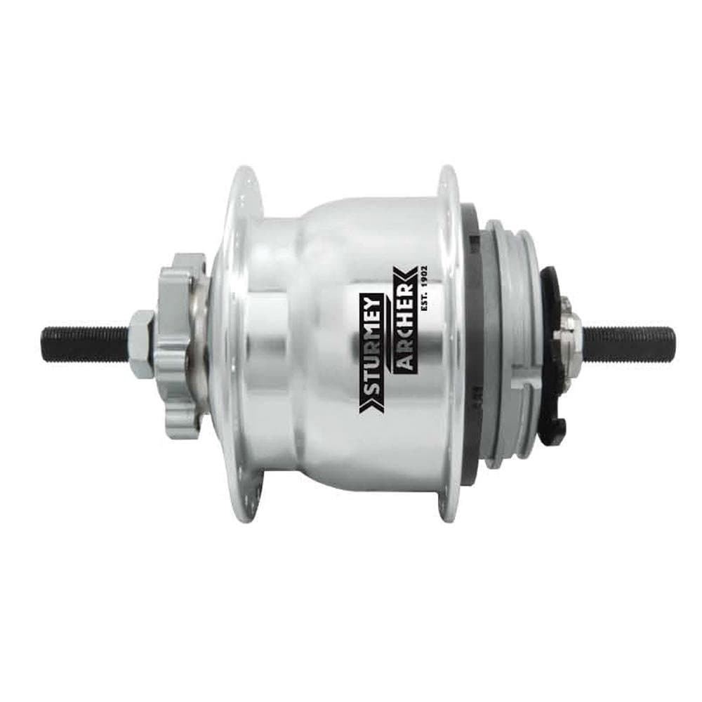 Sturmey Archer X-Rk8(W) 8-Sp Disc Hub, 32H Silver - HKW8K.XKSS.S00.BX