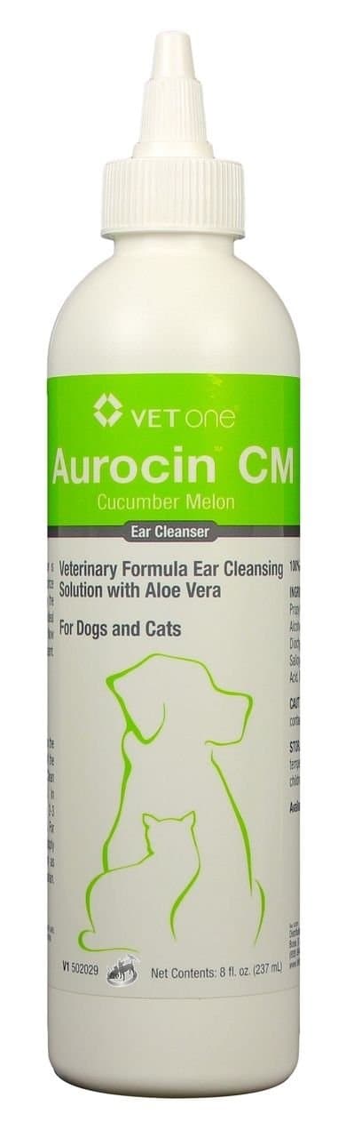 Aurocin CM (Cucumber Melon Scent) Ear Cleanser with Aloe 8-oz
