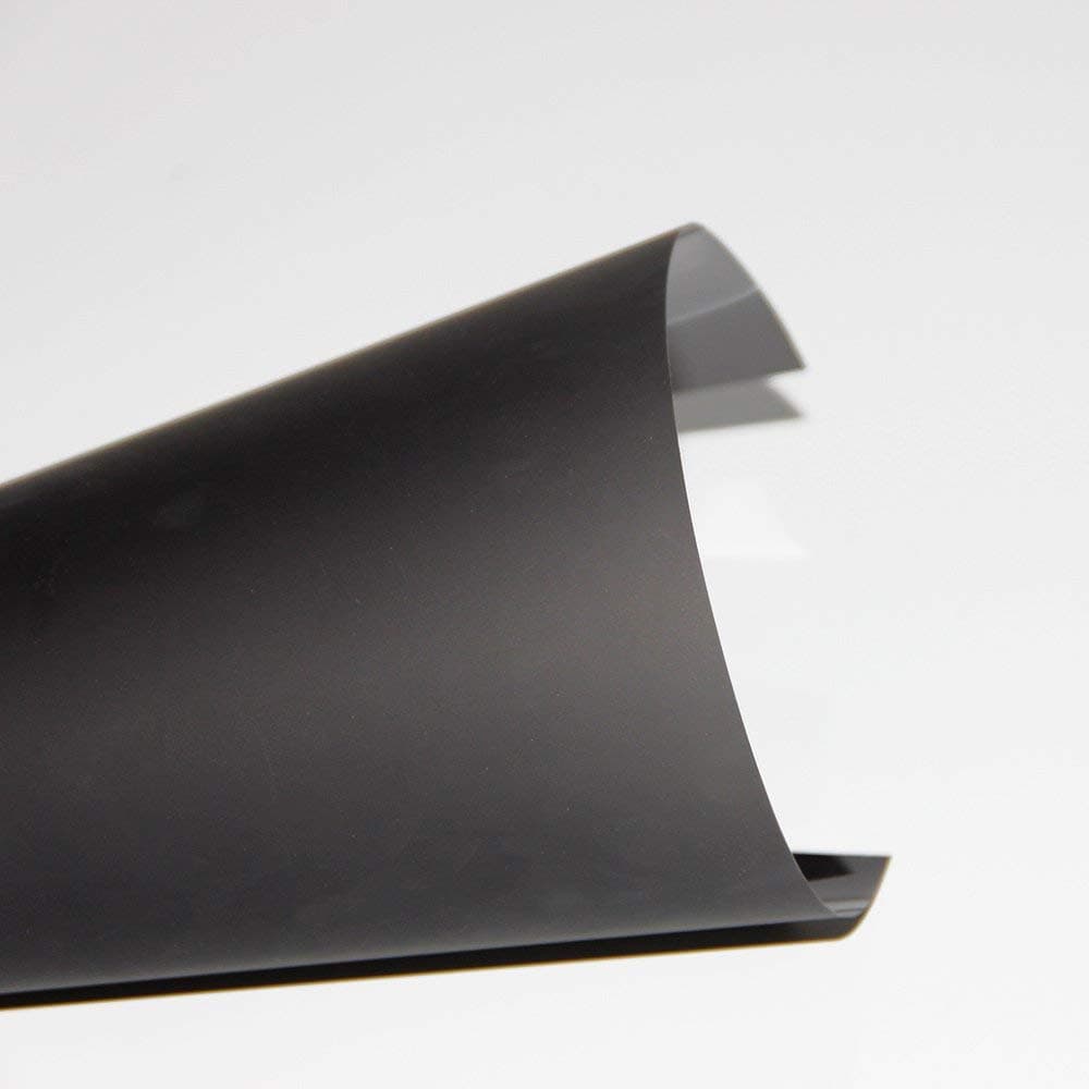 SW Rear Projection Screen Material Self - Adhesive Holographic Rear Projection Glass Film for Office Conference Presentation, Black, A4 Sample, 8.3"x11.7"