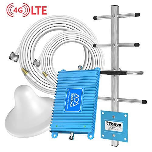 Cell Phone Signal Booster Amplifier Repeater Verizon Band13 Dedicated Easy to Install Without Monthly Rent, Enhanced 4G LTE Signal Kit Subroad Free Boosts Your Phone Signal and Internet Speed Blue