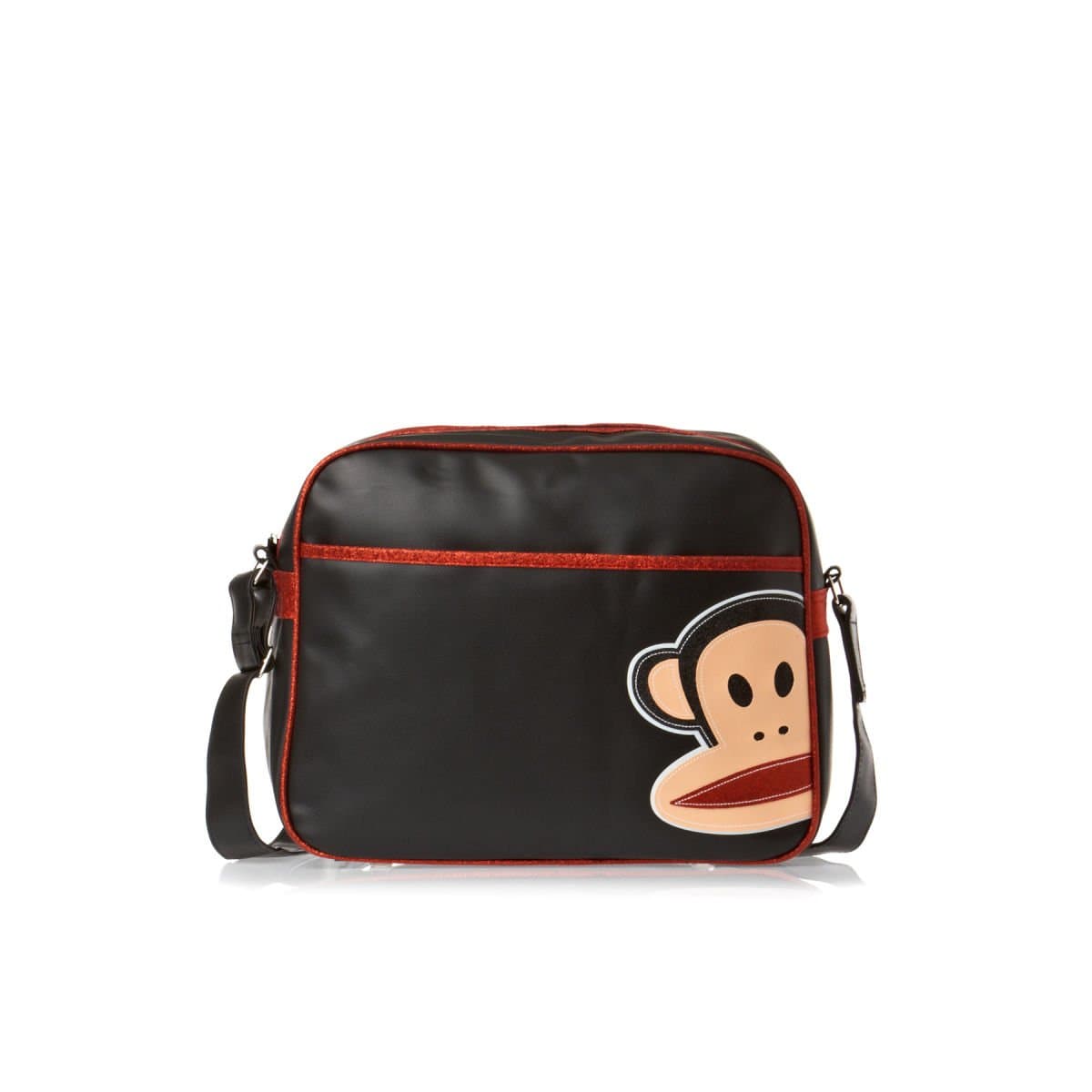 Paul Frank New Winter Red and Black Julius Monkey Messenger Bag
