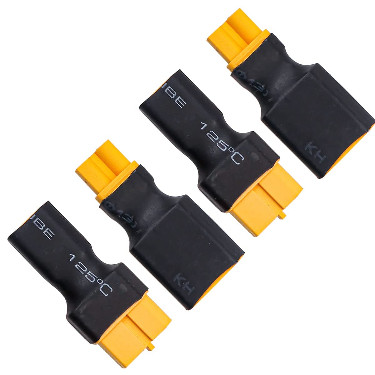 2 Pairs XT30 Connector XT60 to XT30 Connector for RC FPV Drone Car Lipo NiMH Battery Charger ESC
