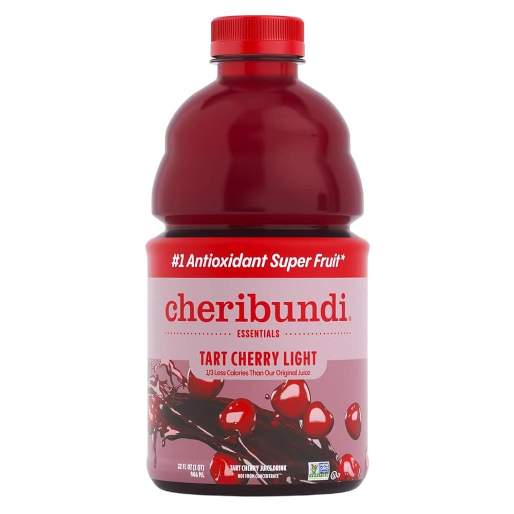 Cheribundi LIGHT Tart Cherry Juice - Reduced Calorie, Fight Inflammation and Support Muscle Recovery - Post Workout Recovery Drinks for Runners, Cyclists and Athletes - 32 oz(Pack of 1)