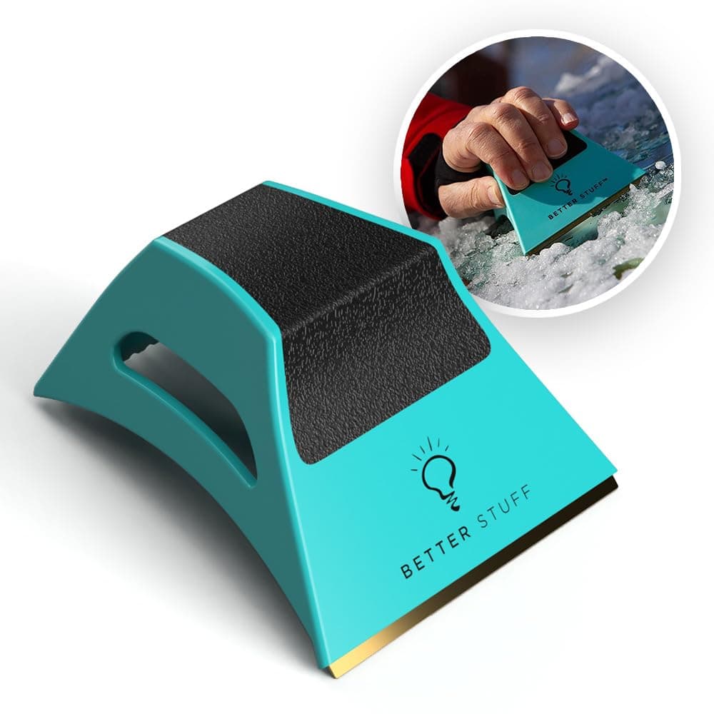 WINS USA NETWORK’S AMERICA’S BIG DEAL– Best Ice Scraper for Car Windshield – Conforms to Window – Chip & Clear Ice in Same Motion – Compact– Ergonomic Ice & Frost Removal Tool (Pack of 1)