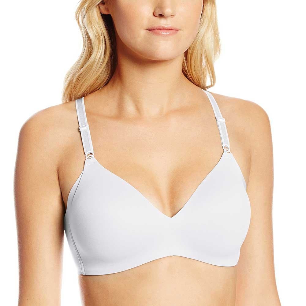 Women's No Side Effects Underarm-Smoothing Comfort Wireless Lightly Lined T-Shirt Bra 1056