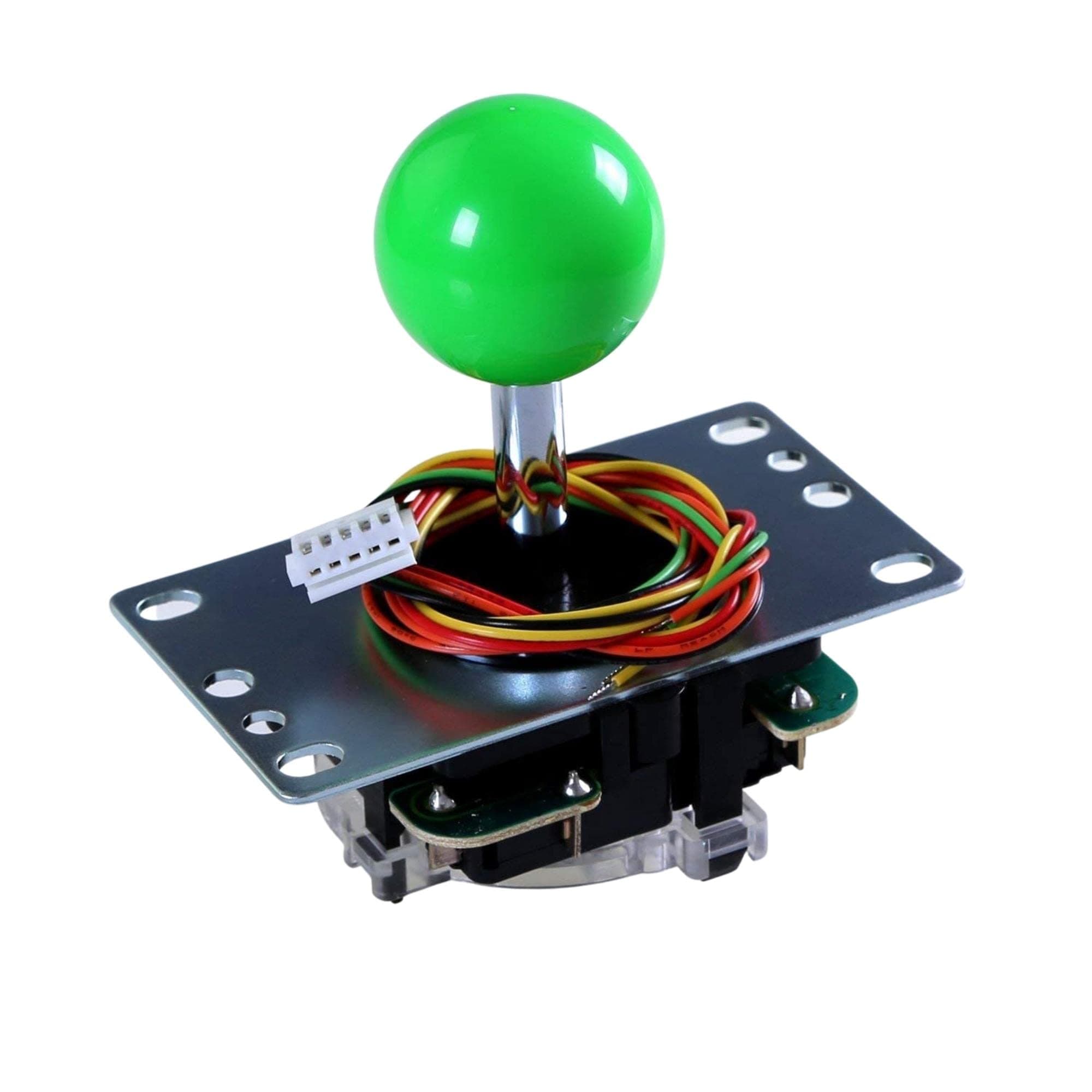 SANWA JLF – TP – 8YT – SK OEM Green Ball Handle Arcade Joystick 4 & 8 Way Adjustable (Mad Catz SF4 Tournament Joystick Compatible) by Sanwa