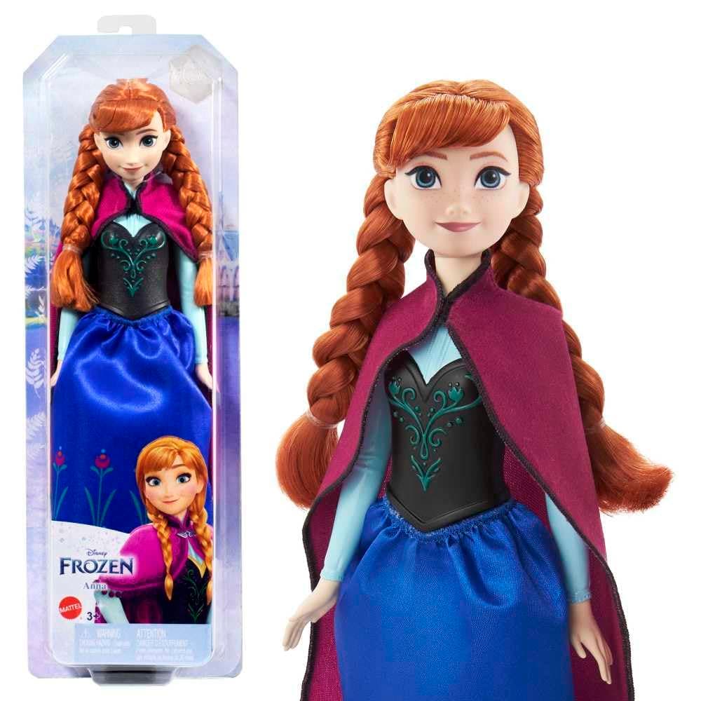 Disney Princess Dolls, Anna Posable Fashion Doll with Signature Clothing and Accessories, Disney's Frozen Movie Toys