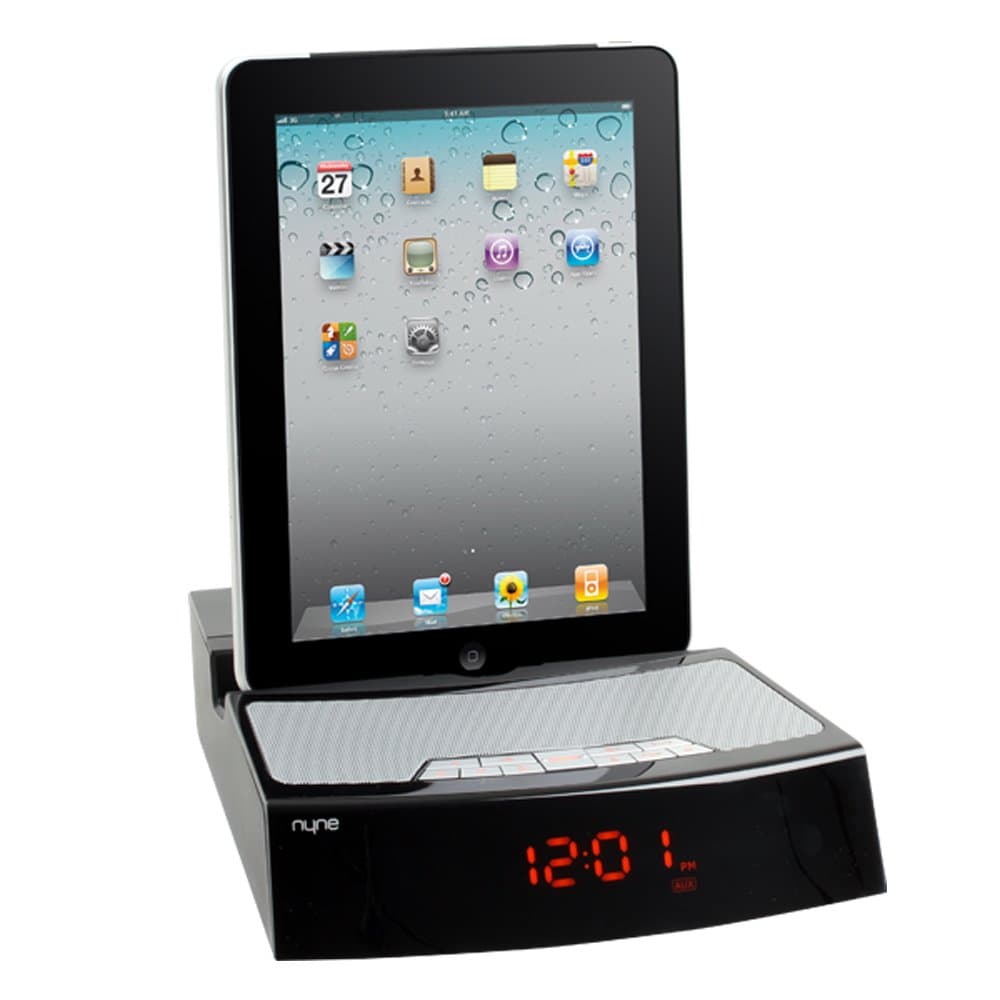 NYNE N-19 iPad/iPhone/ iPod Alarm Clock with Speaker Dock