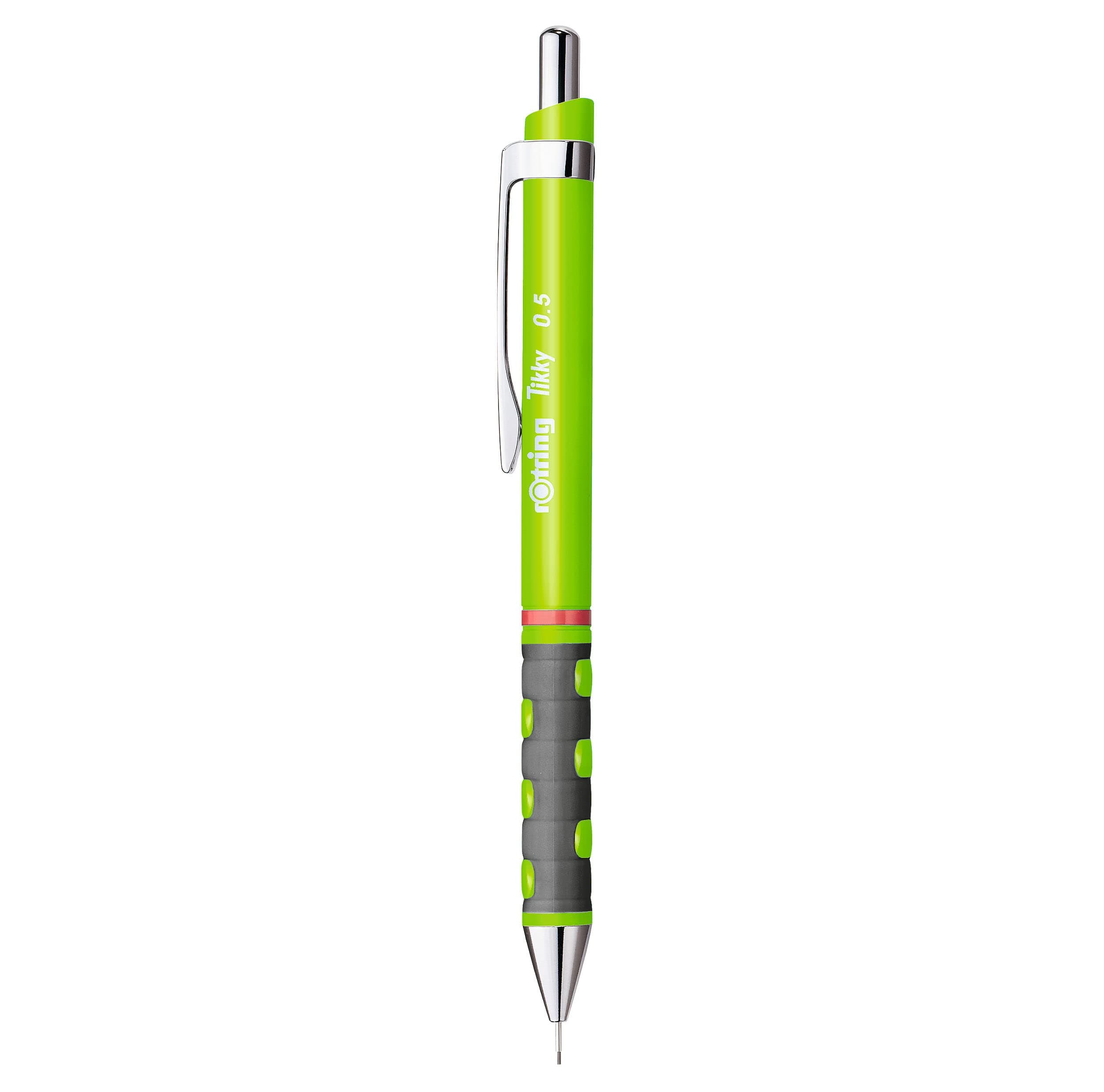 Rotring 0.5mm Mechanical Clutch Lead Pencil | Tikky | for Smooth Writing Drafting Drawing | Neon Green Barrel | Stationery