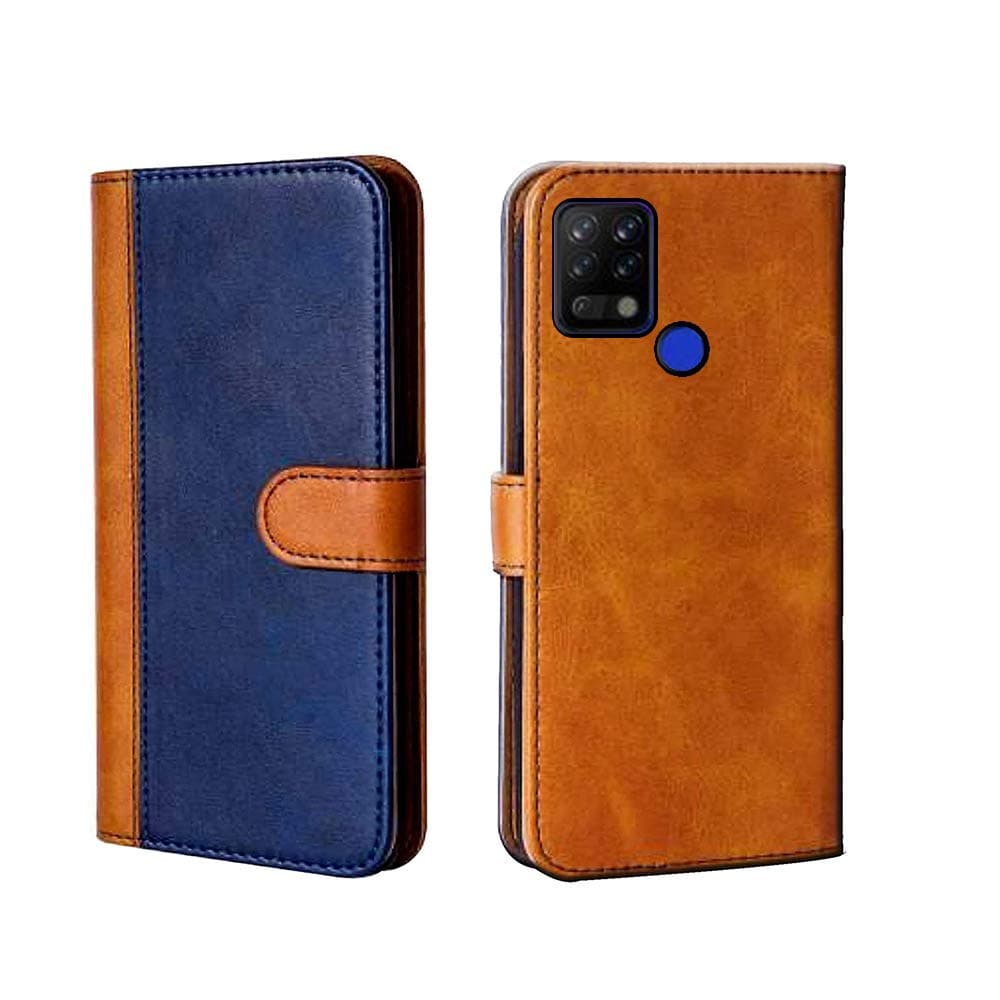 Pinaaki Enterprises Tecno Pova Flip Case | Premium Leather Finish | with Card Pockets | Wallet Stand |Complete Protection Flip Cover for Tecno Pova