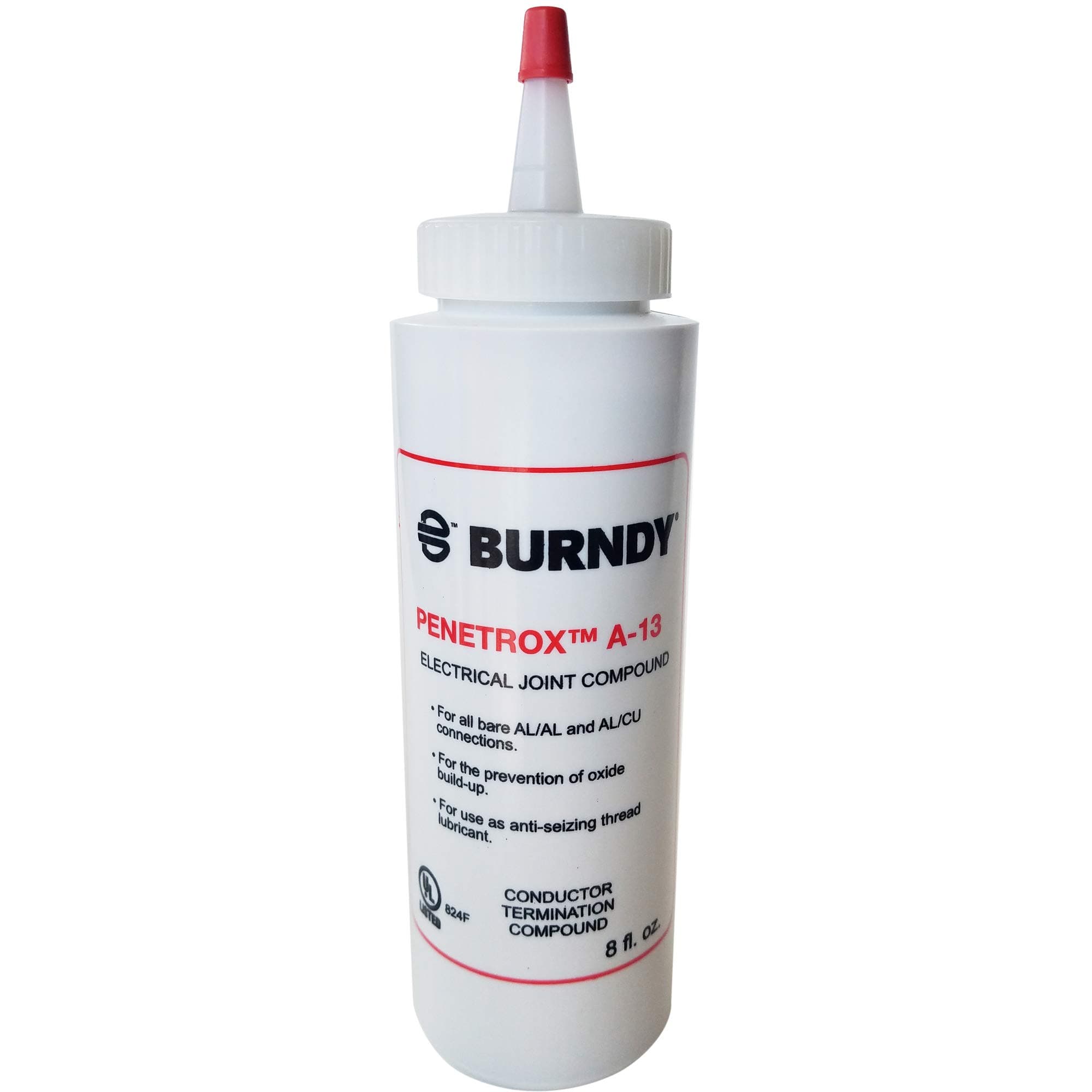 Burndy Pen Oxidation Inhibitor Joint Compound PENETROX A-13 8 oz Container Size Squeeze Bottle Container Type Silver A13-8