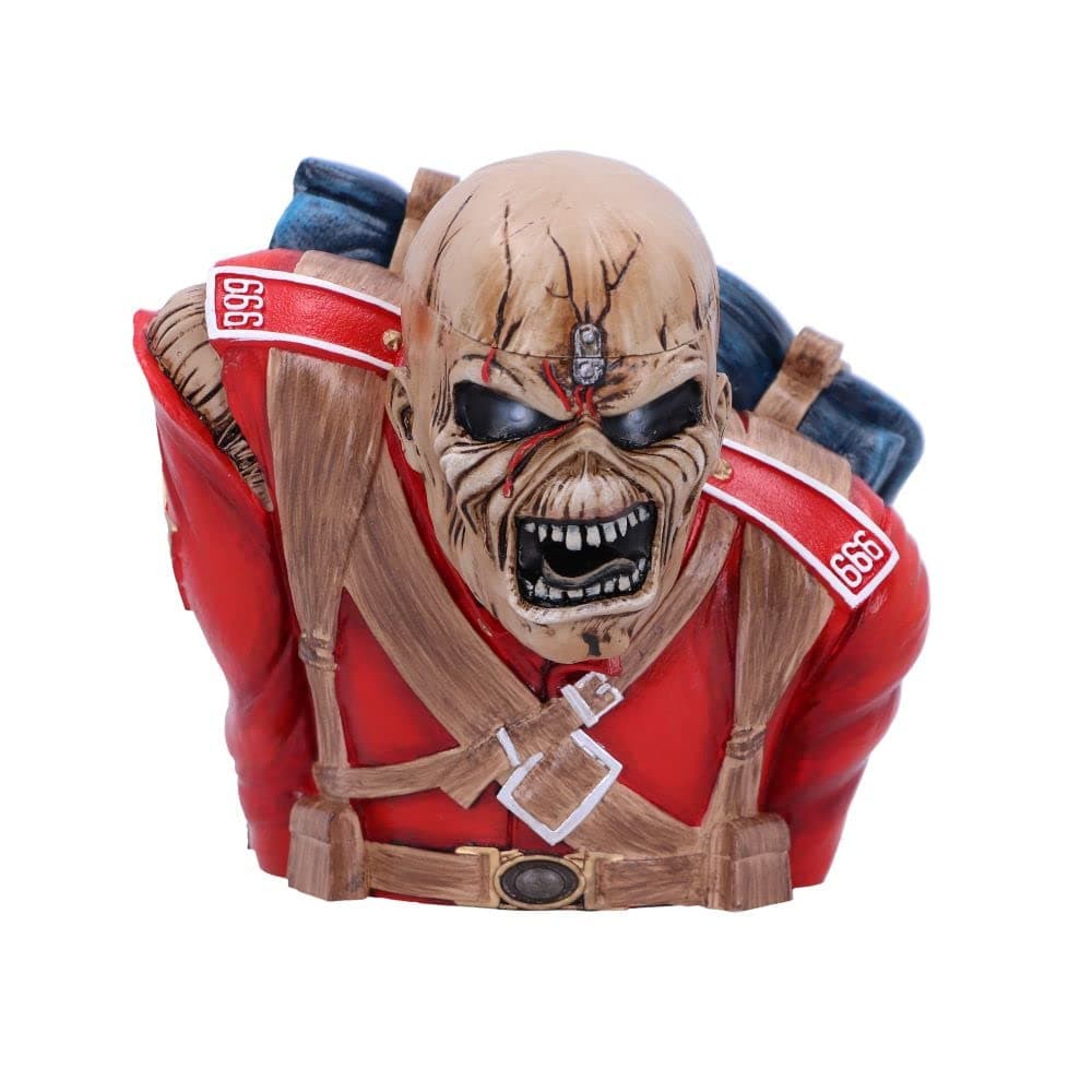 Officially Licensed Iron Maiden The Trooper Bust Box (Small) Red, 12cm