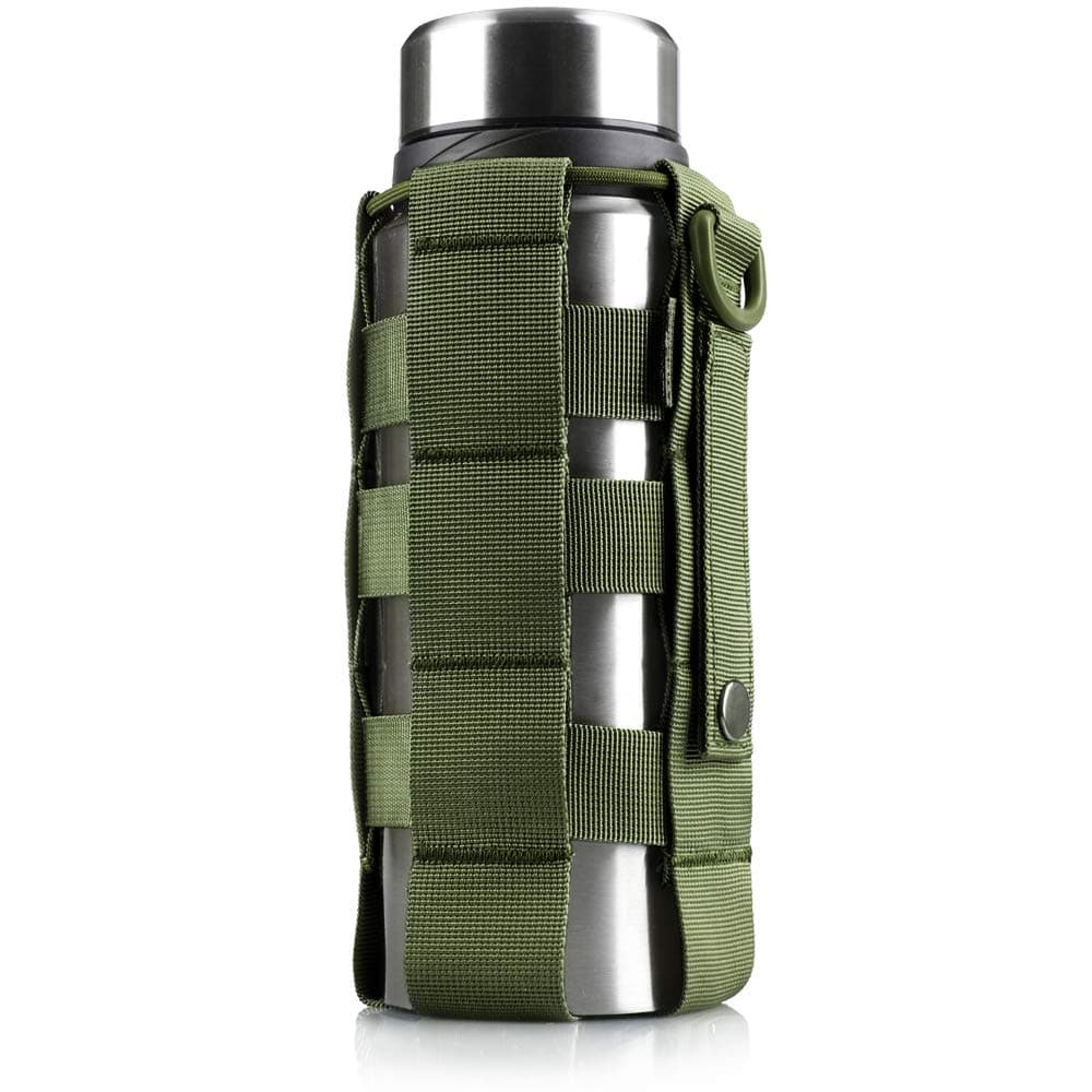WYNEX Tactical Water Bottle Pouch of Weave Design, MOLLE Bottle Holder Kettle Pouches Hydration Carrier Bag, Adjustable H20 Bottle Holster Waist Pack for Hydro Flask, Nalgene, Contigo Bottle