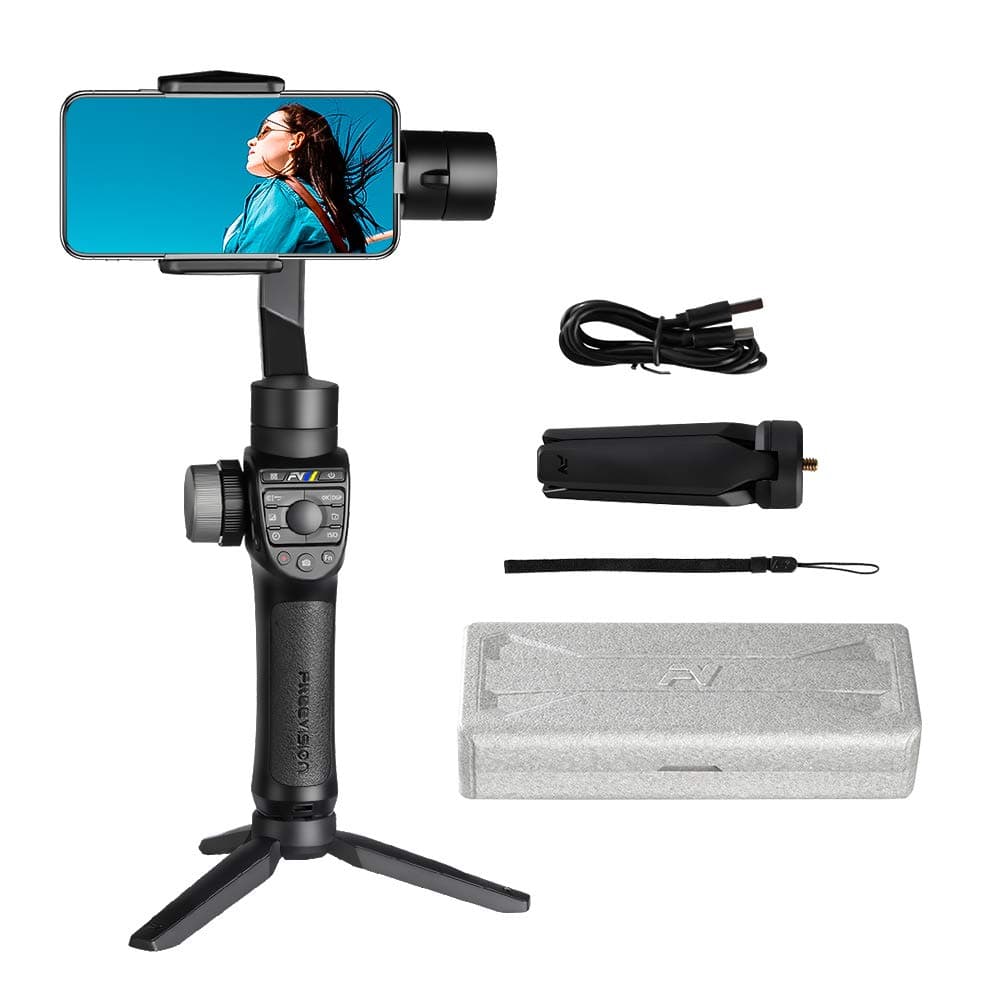 Freevision VILTA M Pro Handheld Stabilizer Gimbal, Compatible with Phone & Android Smartphone, Professional Focus System,Object Tracking & Kaleidoscope Mode, Smart APP Controls Multiple Applications (black)