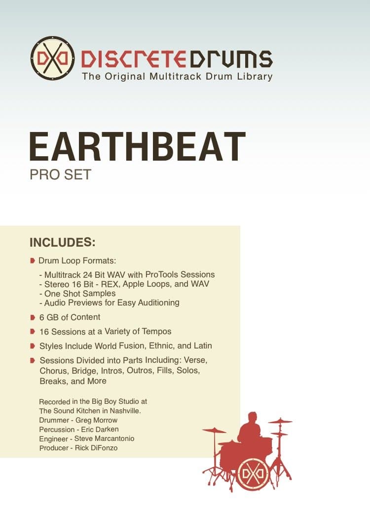 Sonoma Wire Works DDEBPRO Discrete Drums Earth Beat Pro Set