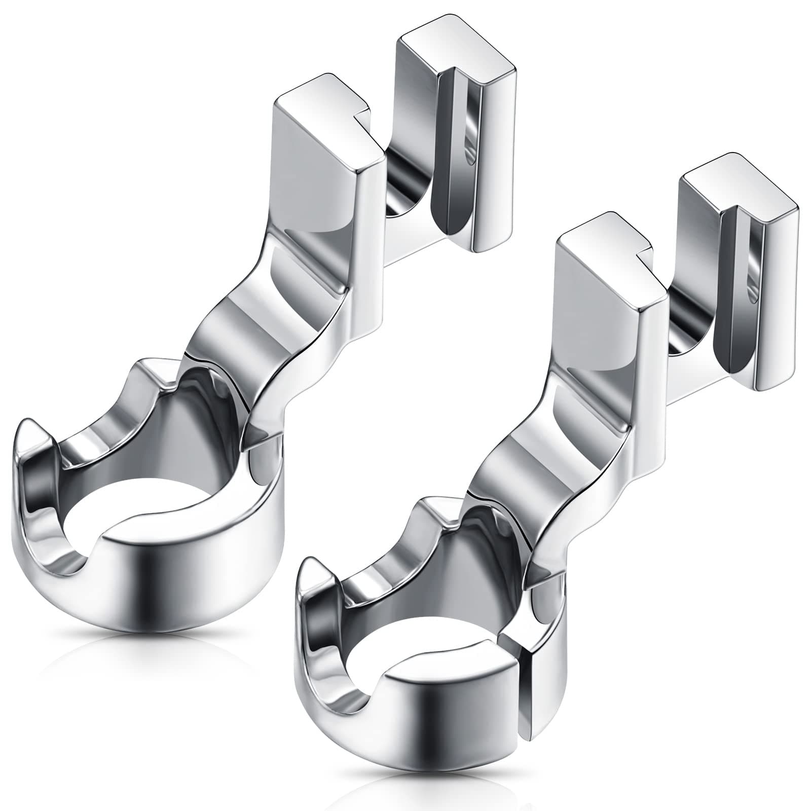 Mudder 2 Pieces Low Shank Ruler Quilting Foot for Free Motion 1/4 Inch Thick Rulers, Ruler Quilting Pressure Foot Compatible with Singer Brother Kenmore Janome Pfaff Low Shank Sewing Machines