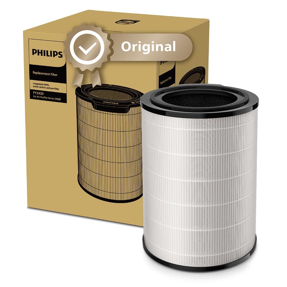 Philips Genuine Replacement Filter - Integrated 3-in-1, Nano Protect Replacement Filter, Compatible with Philips AC3033, AC3036, AC3039, AC3055, AC3059 - FY3430/30