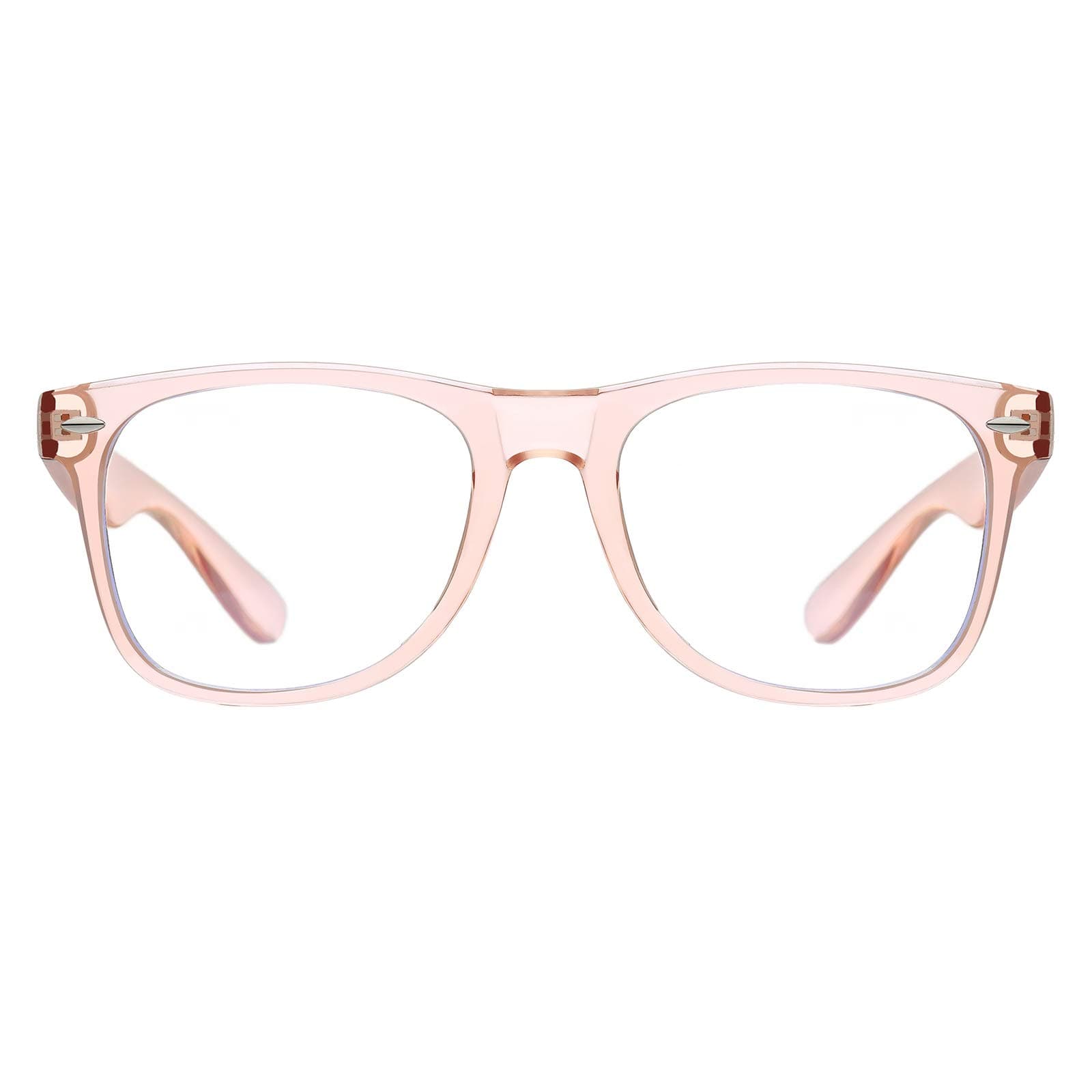 Unisex Blue Light Blocking Glasses Square/Half Frame Eyeglasses Frame Anti Blue Ray for Computer Game Eyewear