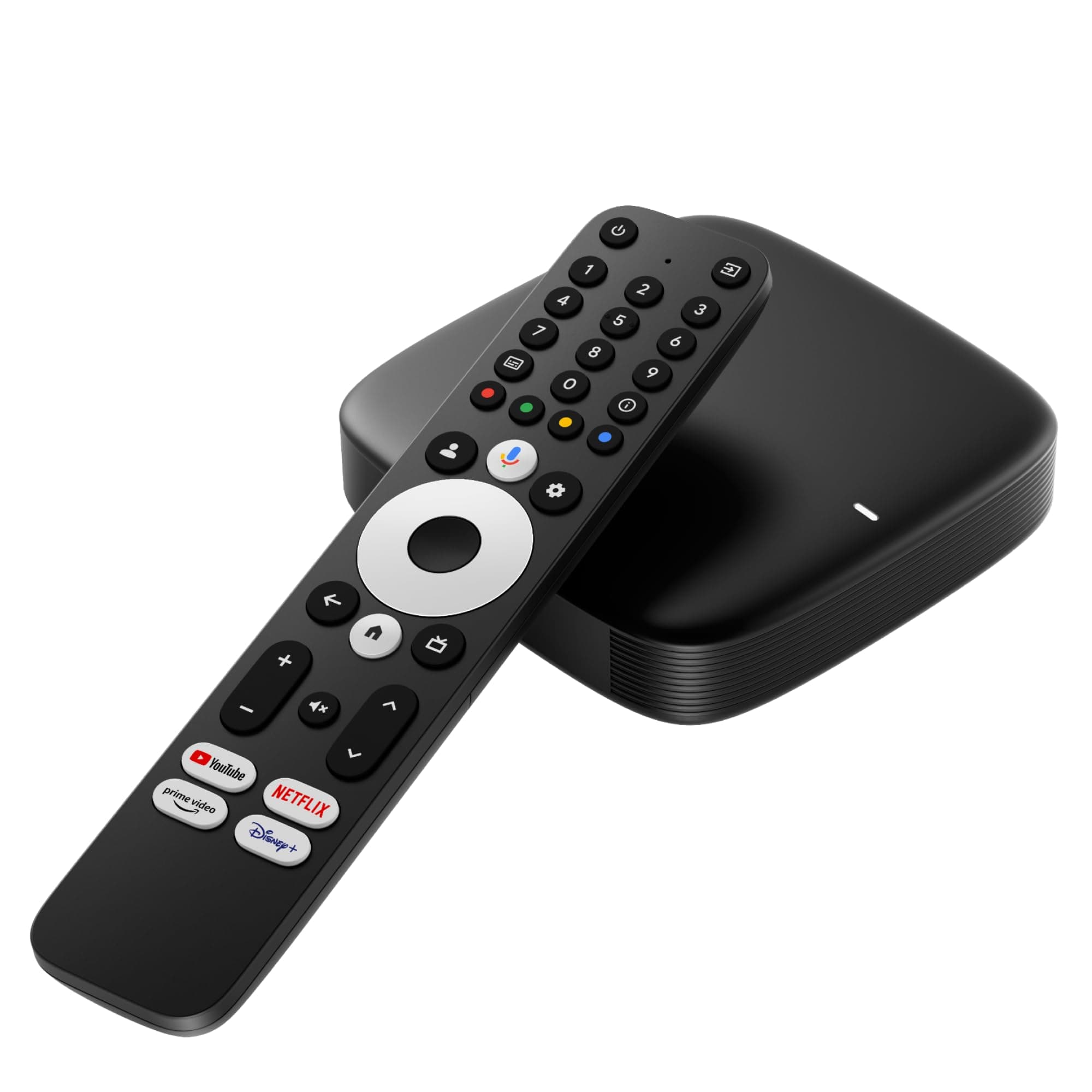 MAG555 Streaming Media Player Google TV™ 2025 | 4K HDR | Voice Remote | Dual-Band Wi-Fi | Chromecast Built-in | HDMI + AV Output