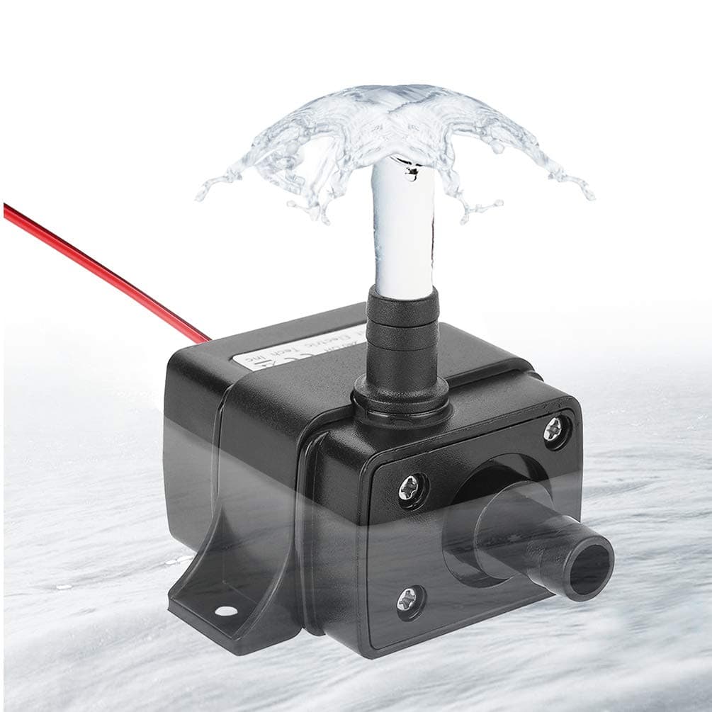 LEDGLE 3.6W Mini Submersible Water Pump, 240L/H Electric Brushless Fountain, Powerful Water Pumps Ultra-Quiet, Dual-Purpose Design for Aquariums, Fish Tank, Hydroponics, Aquaponics, Ponds