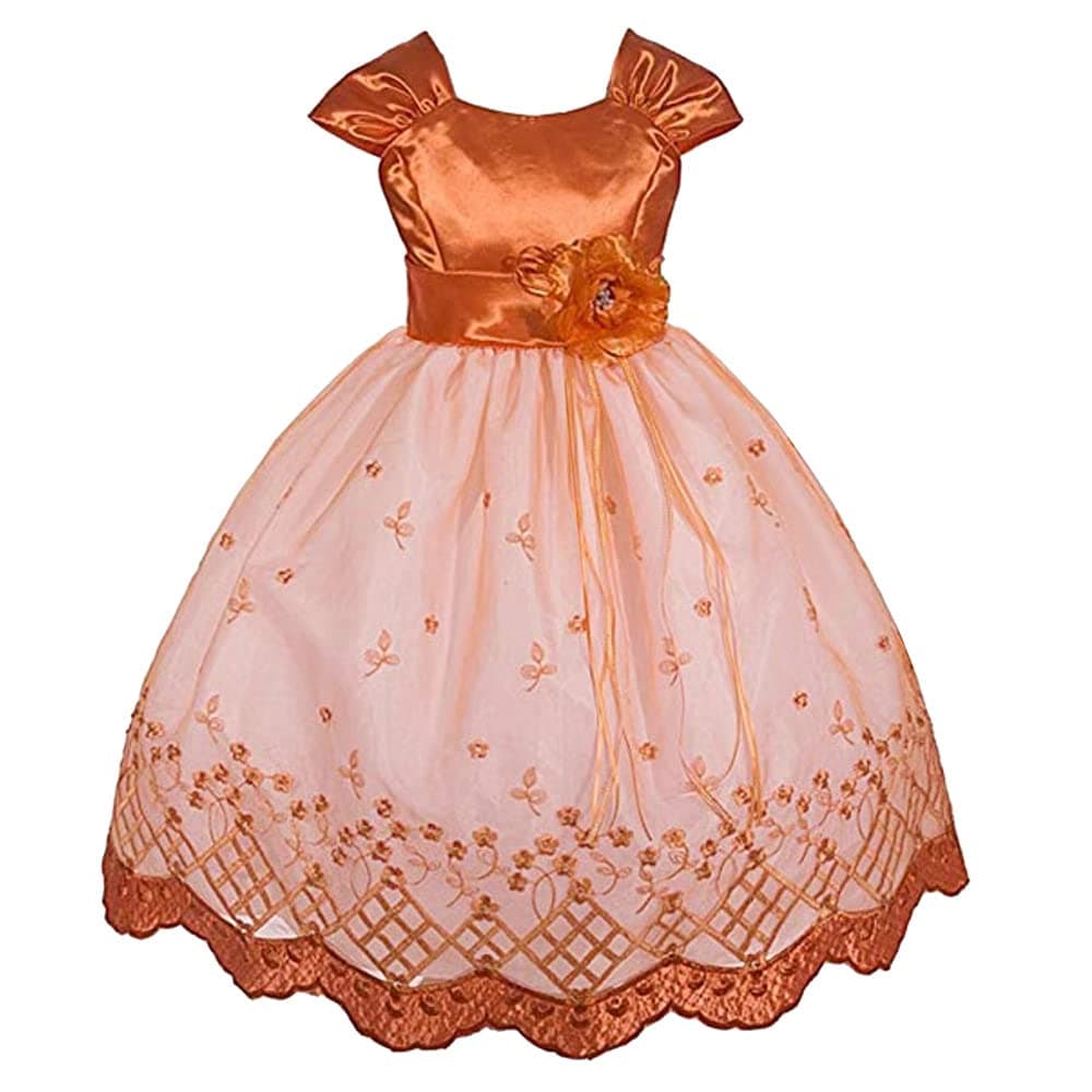 Big-Girls' Flower Girl Communion Pageant Easter Party Dress