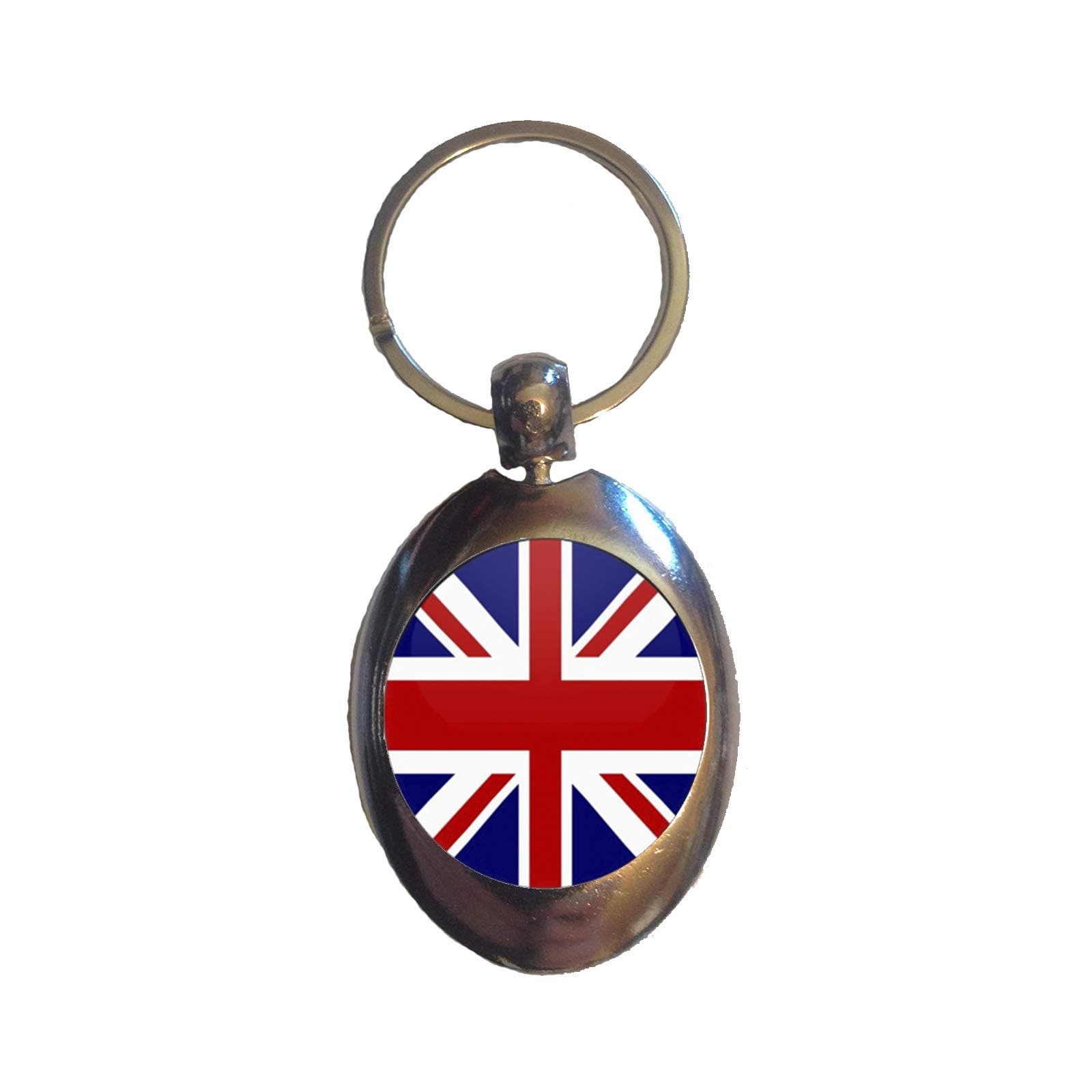 DottsMusicUnion Jack/Great Britain Flag - Shopping Trolley Keyring - Token (£1 Coin)