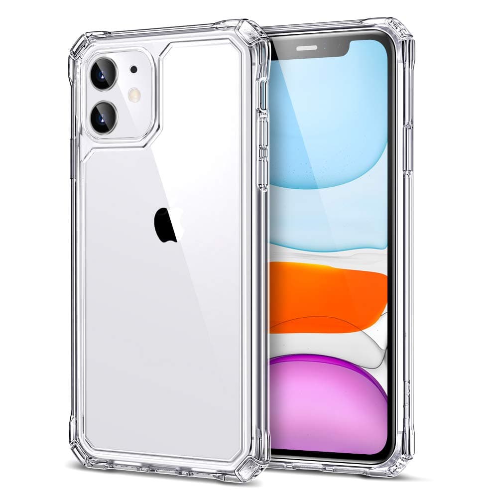 ESR for iPhone 11 Case, Military-Grade Protection with Shock-Absorbing Corners, Scratch-Resistant and Anti-Yellowing Acrylic Back, Slim Protective Phone Case, Air-Armor Series, Clear