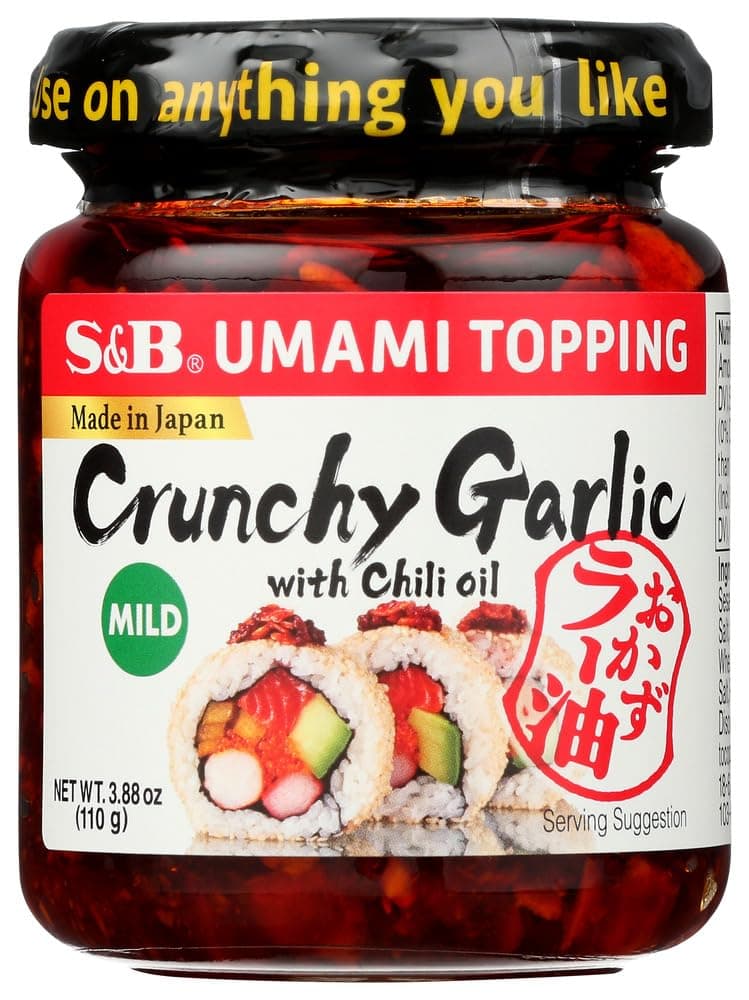 chili oil w/Crunchy Garlic 3.9 oz (Pack of 2)