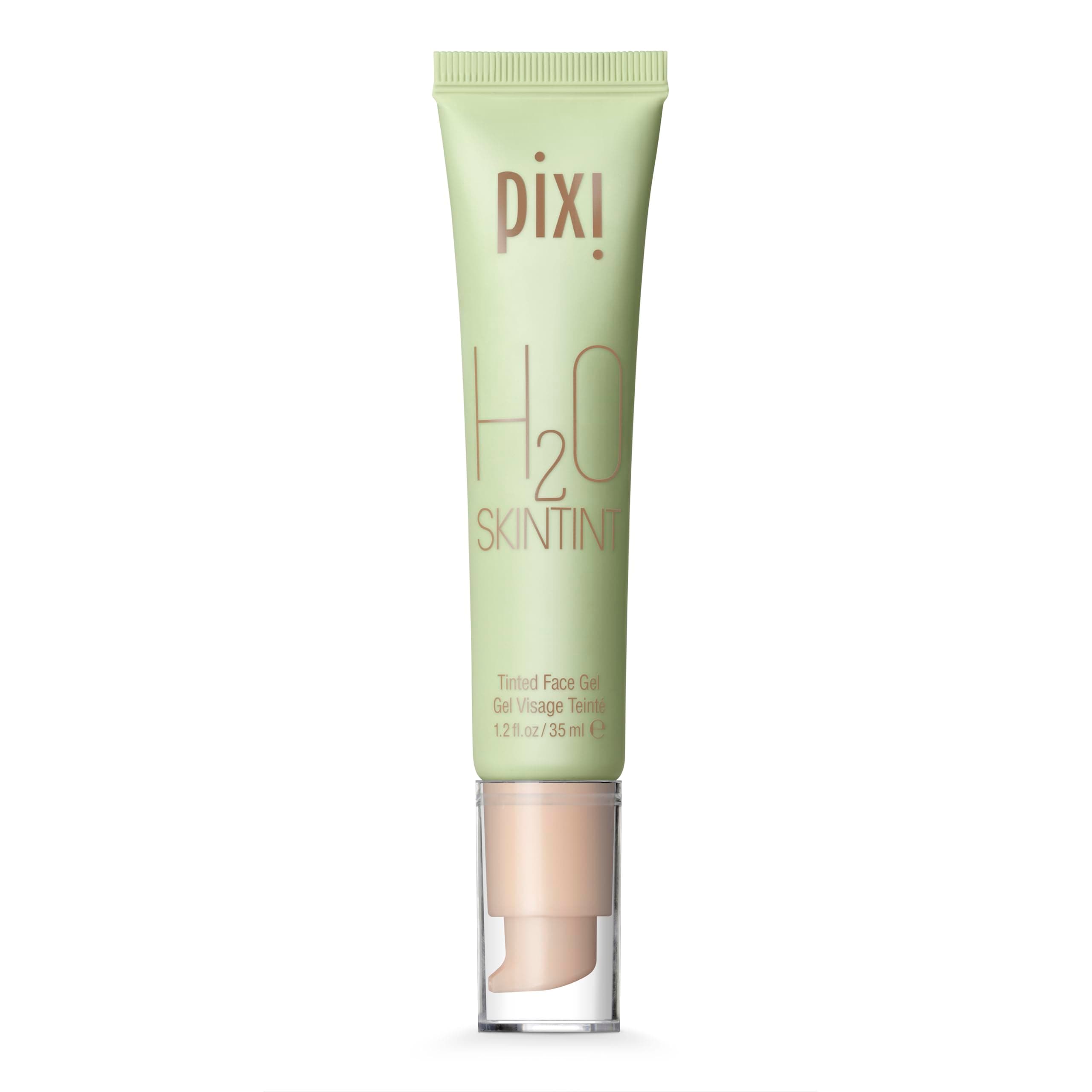 Pixi H2O SkinTint | Tinted Gel Moisturizer | Lightweight, Hydrating & Water-Resistant | Evens Tone & Reduces Redness | Fair | 1.2 fl oz/35 ml
