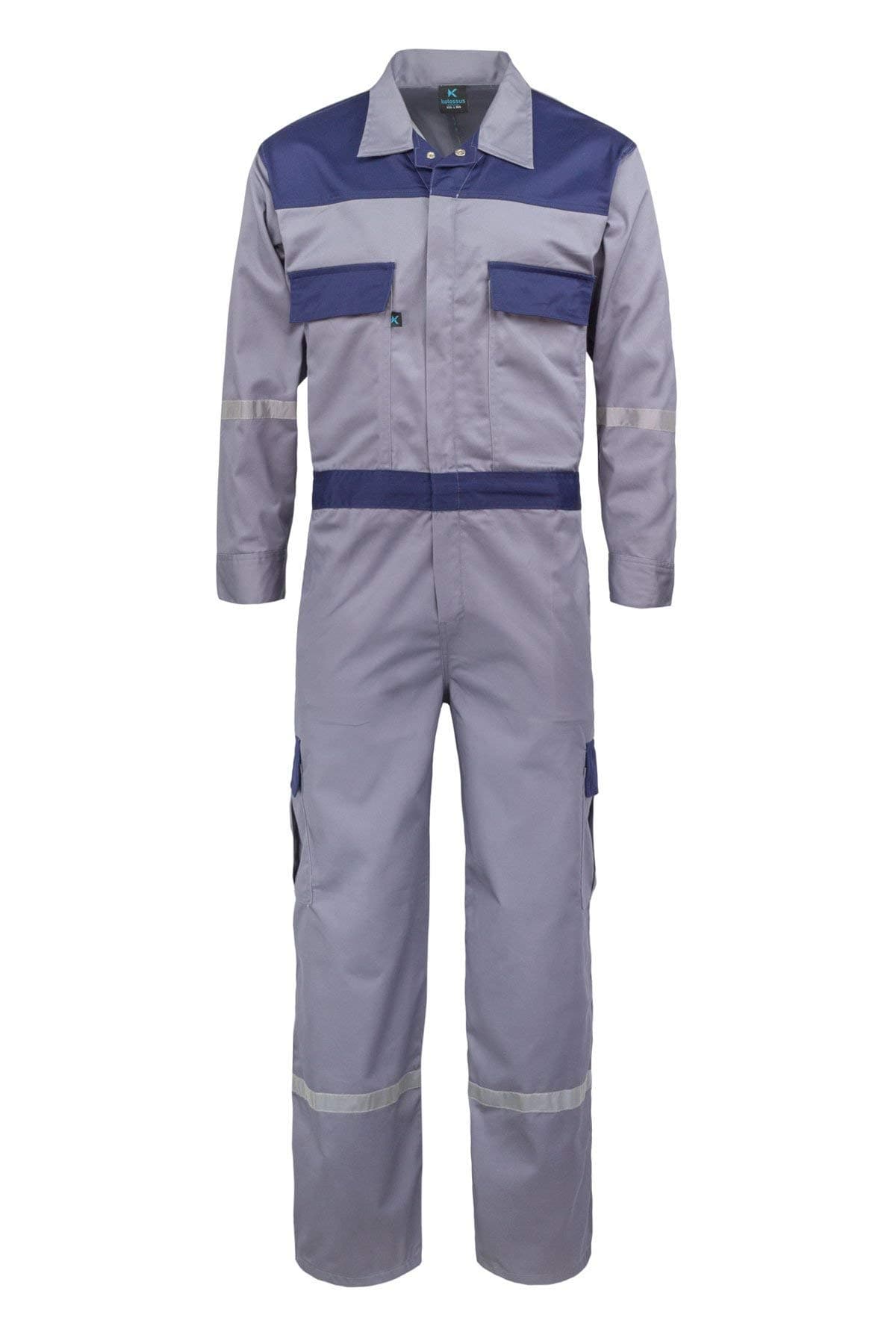 Kolossus KC01 Deluxe Long Sleeve Cotton Rich Coverall with Oversized Pockets and Enhanced Visibility